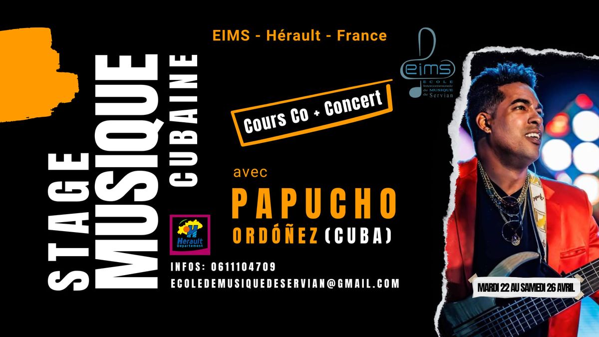 Stage de Musique Cubaine avec Papucho 