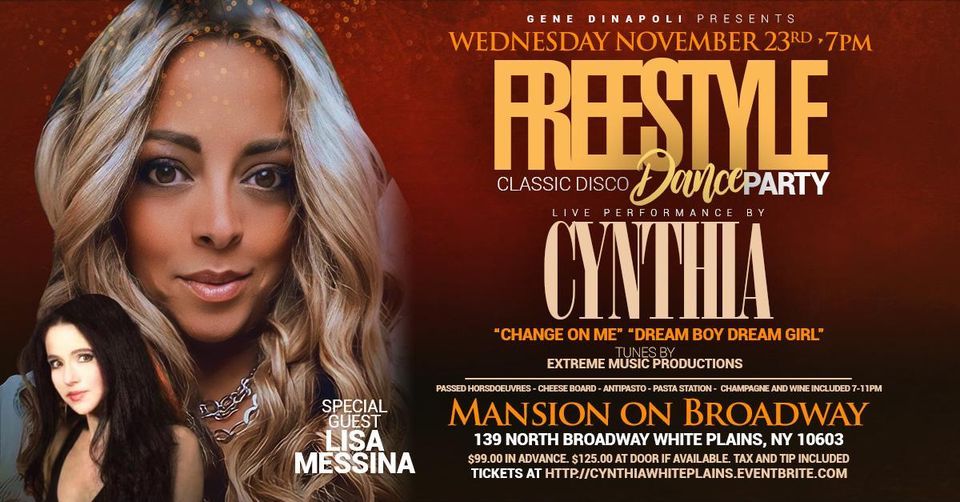 Cynthia ,The Princess of Freestyle will be in White Plains 