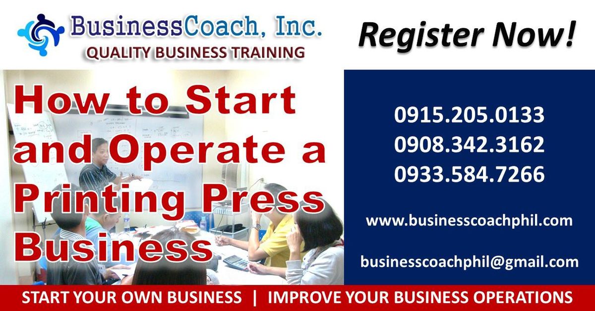 How to Start and Operate a Printing Press Business