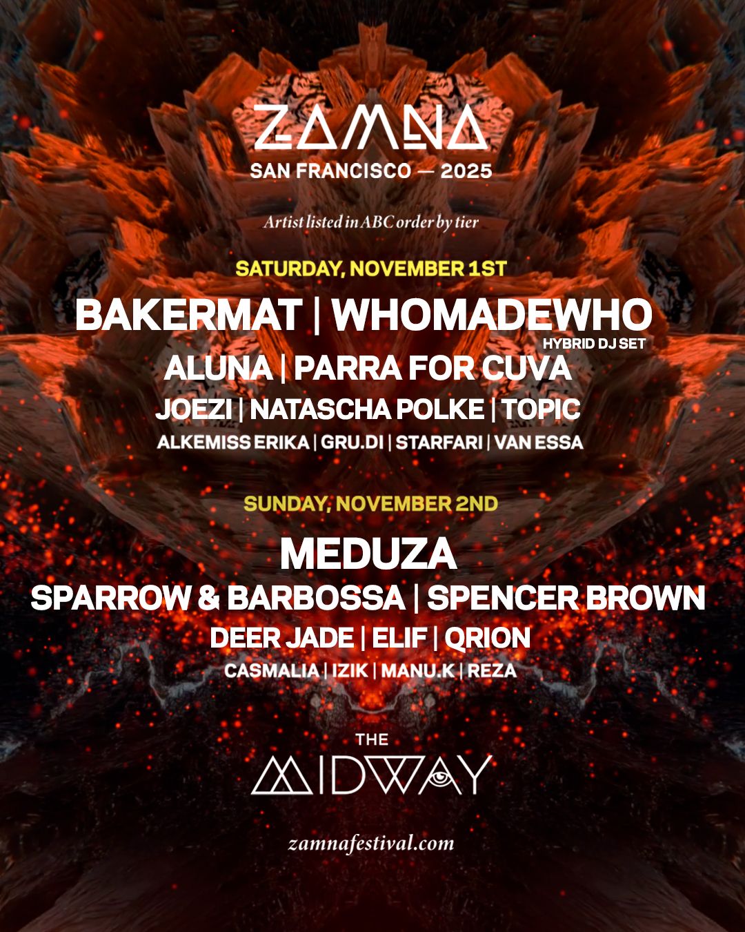 ZAMNA - Saturday at The Midway - San Francisco