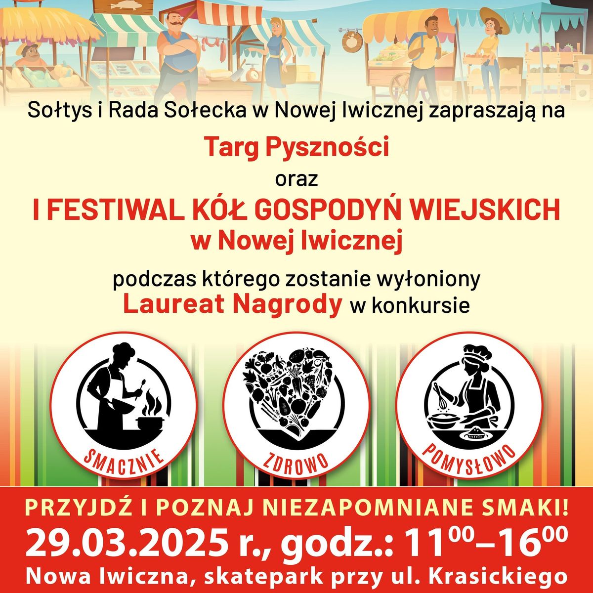 Targ Pyszno\u015bci i I Festiwal K\u00f3\u0142 Gospody\u0144 Wiejskich w Nowej Iwicznej 