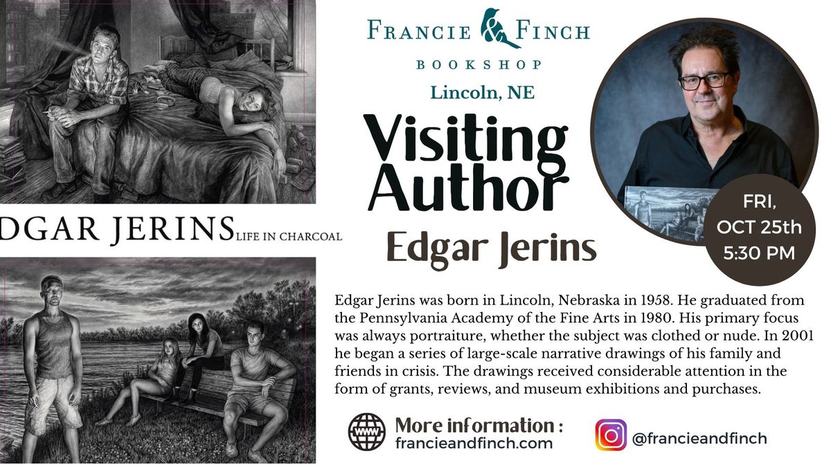 Visiting Author - Artist Edgar Jerins - Edgar Jerins Life in Charcoal