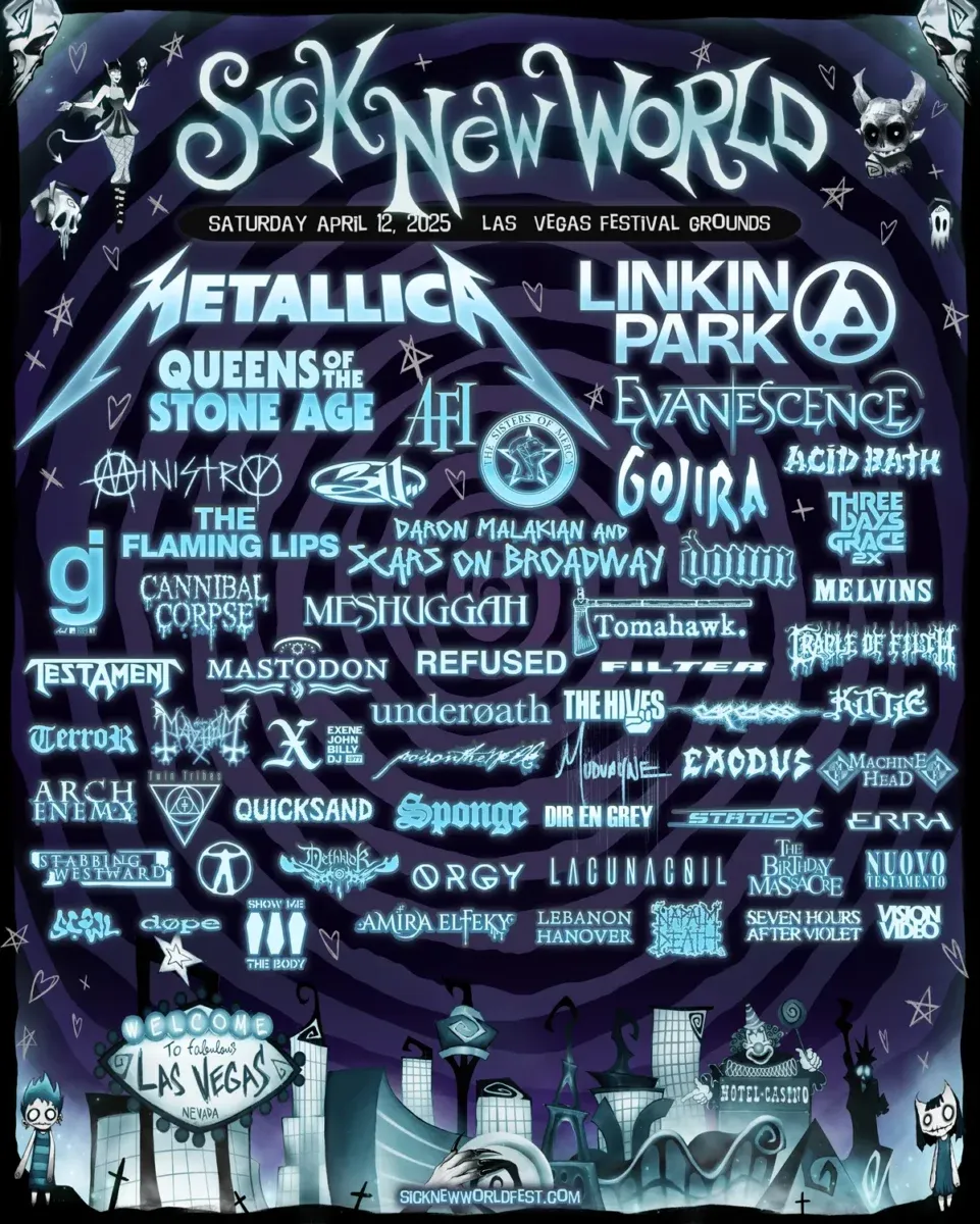 Sick New World with Metallica, Linkin Park, Queens of the Stone Age, Evanescence, & more!