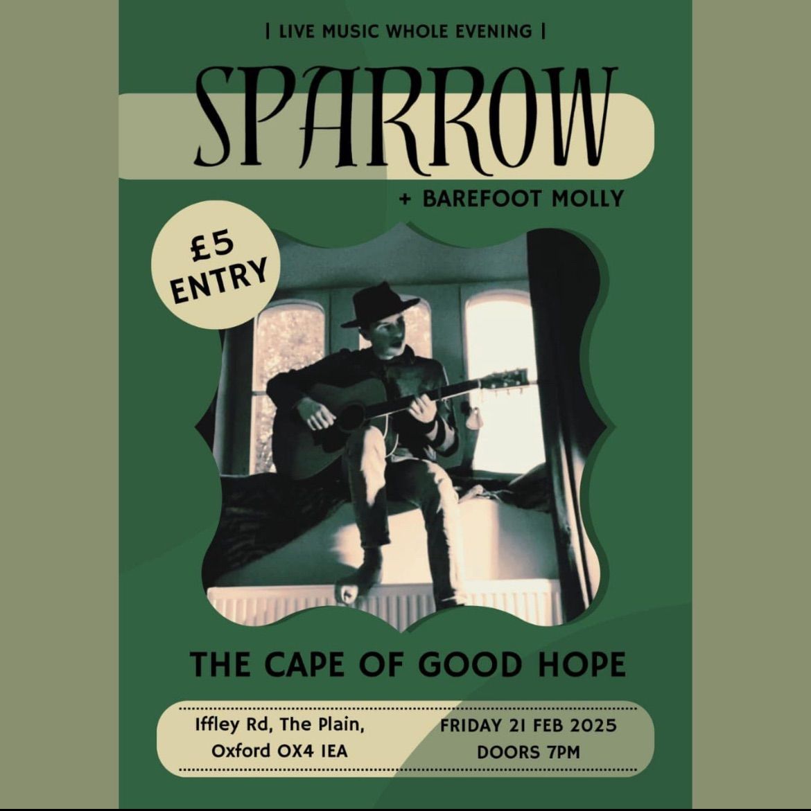 Sparrow and friends live @ The cape