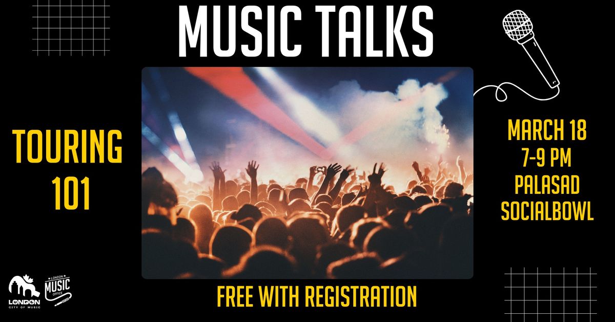 Music Talks: Touring 101 w\/ musical guests Alex Cooper + Patrick Briggs (Mvll Crimes\/Pro Wrestling)