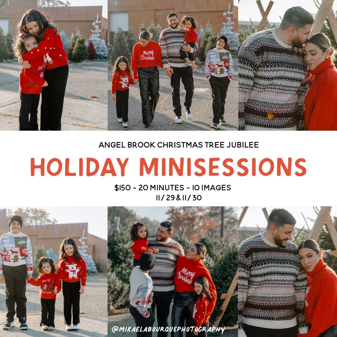 Holiday Minisessions at Angel Brook Farm Christmas Tree Jubilee