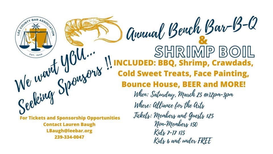 LCBA Annual Bench Bar-BQ & Shrimp Boil