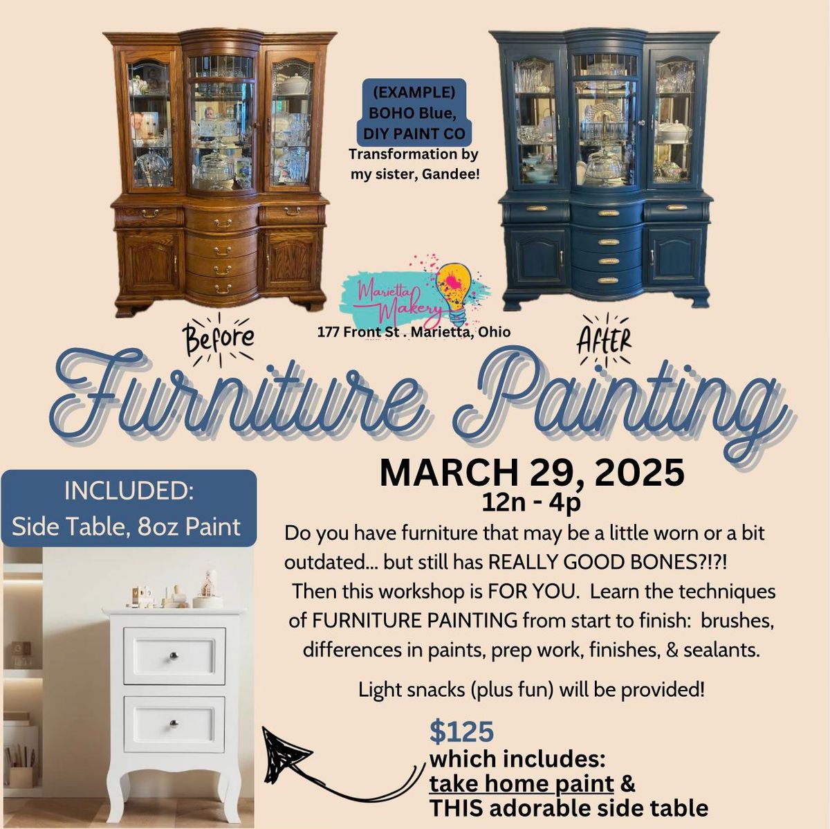 Furniture Painting 101: MARCH 29