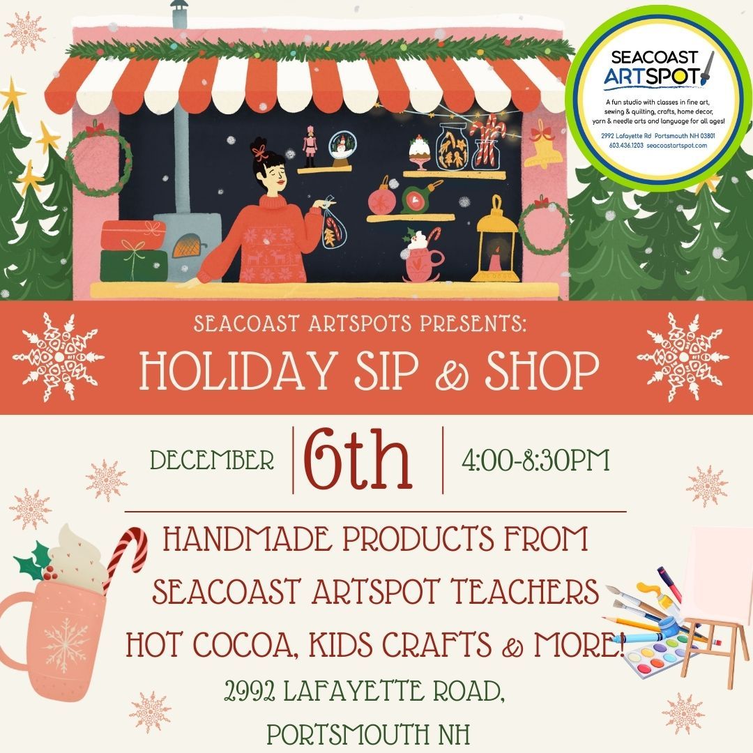 Holiday Sip and Shop! Free Kids Card Making!