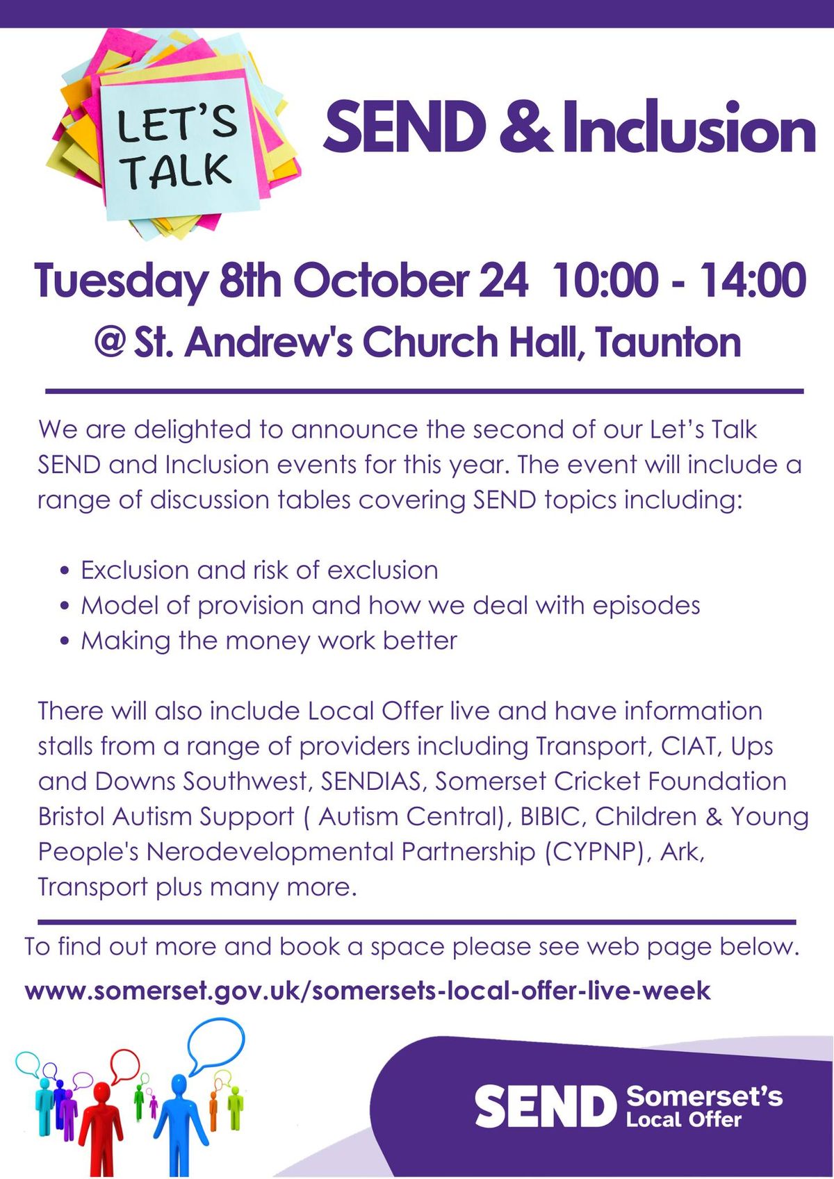 Let's Talk SEND & Inclusion -Taunton