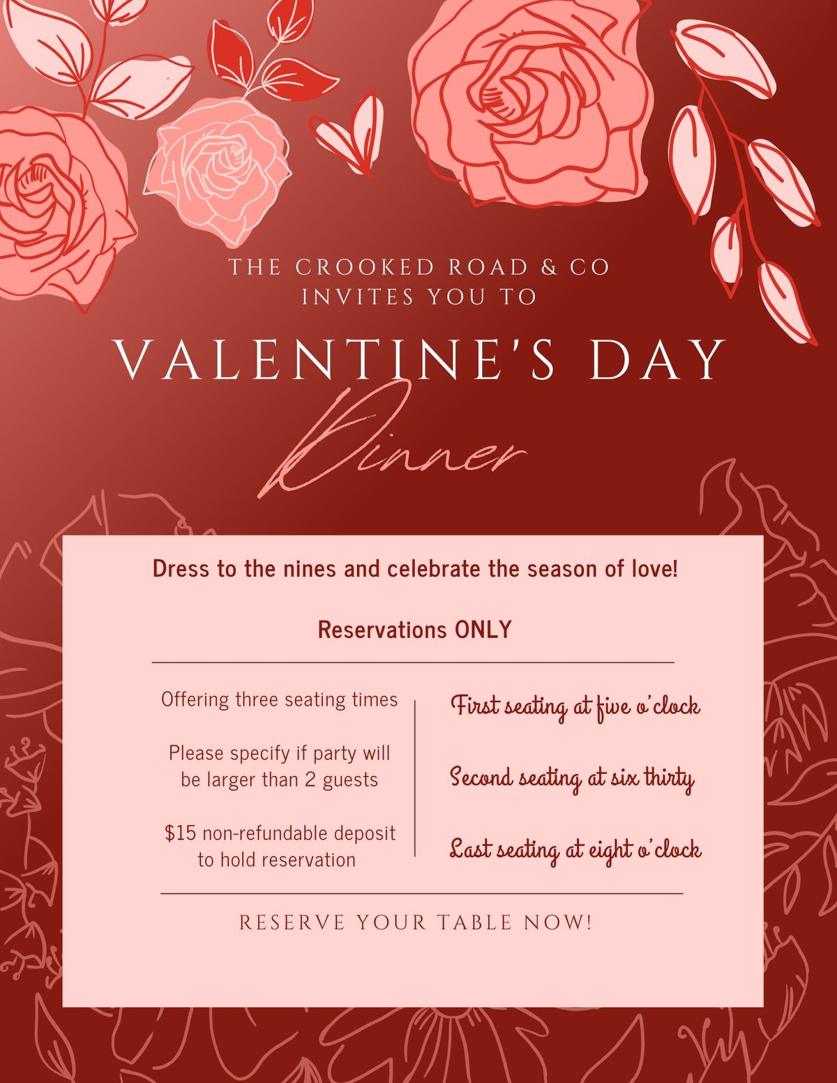 Valentine\u2019s Dinner