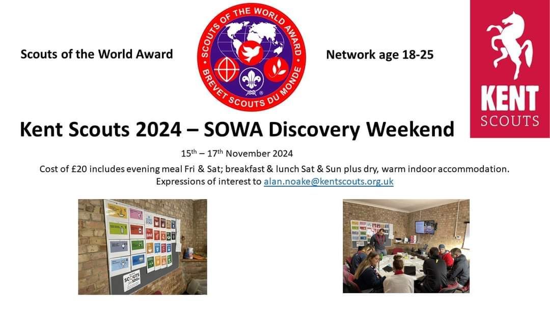 Scouts of the World Award - Kent Scouts 2024 Discovery Weekend