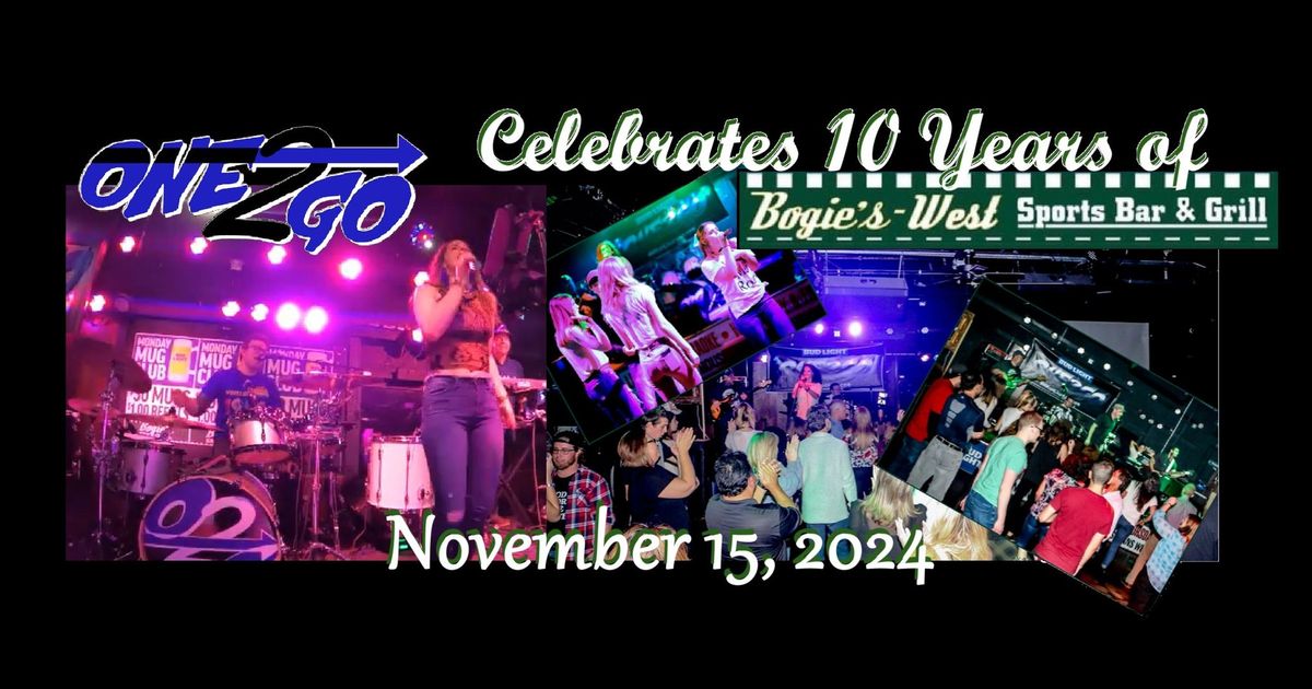 One2Go Celebrates Bogie's-West's 10th Anniversary!