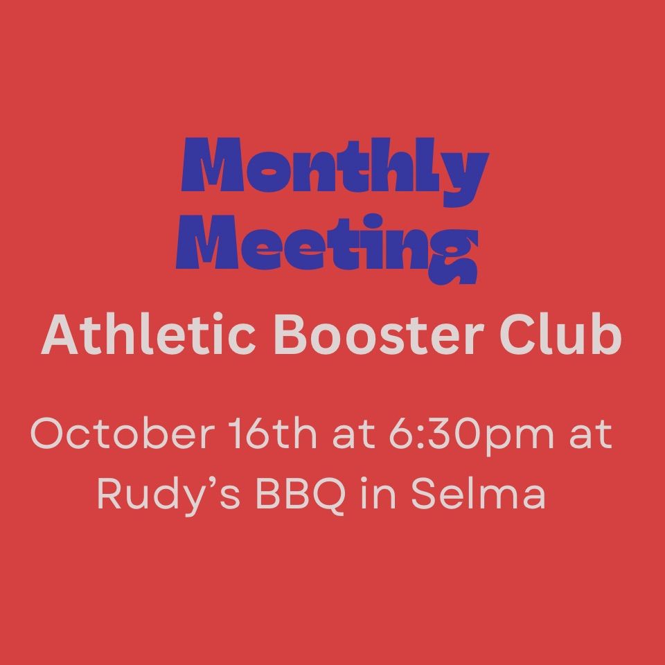 October Monthly Booster Club Meeting