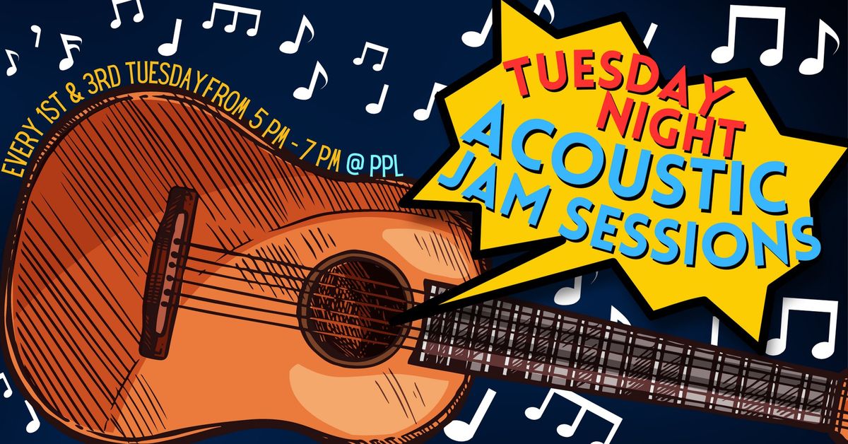 Tuesday Night Acoustic Jam Sessions @ The Peoria Main Library 