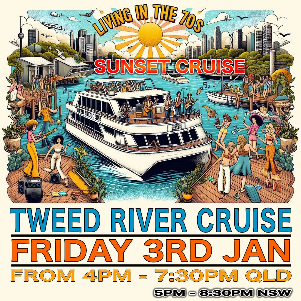 70s Summer Sunset Tweed River Cruise