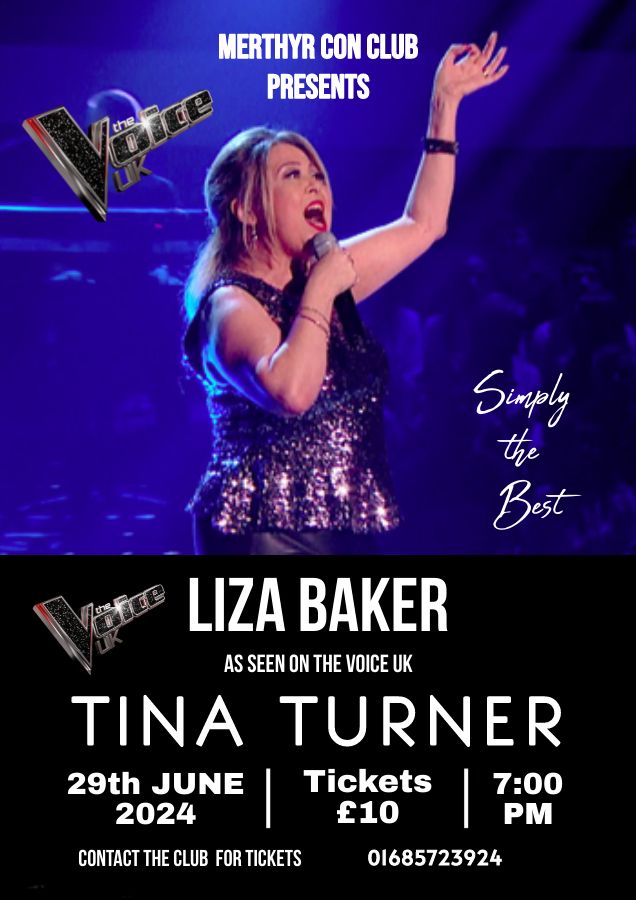 LIza Baker a tribute to Tina Turner
