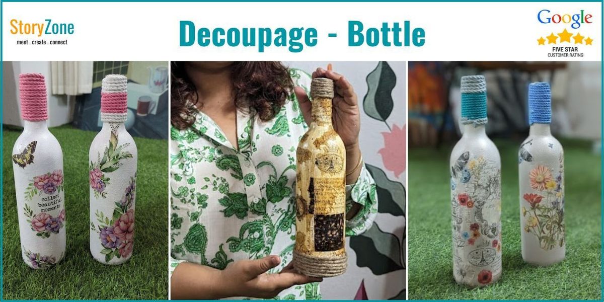 Decoupage - Bottle