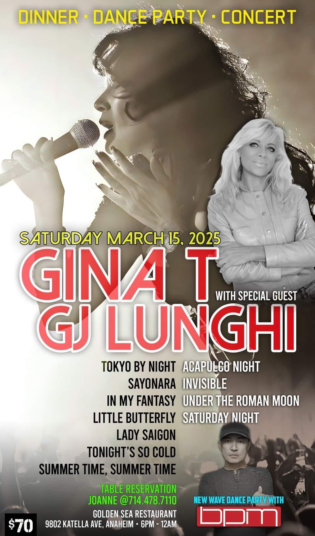 Gina T & GJ Lunghi in Concert 