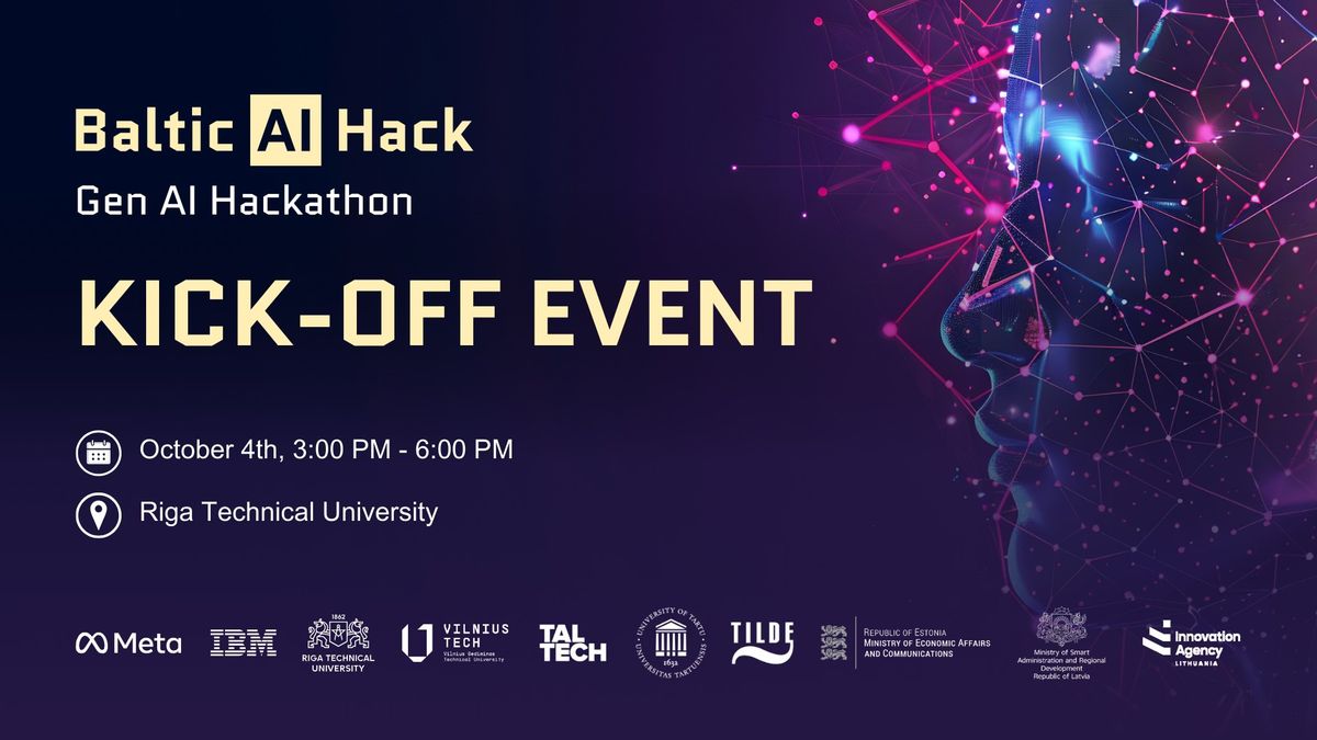 Baltic AI Hackathon Kick-Off Event