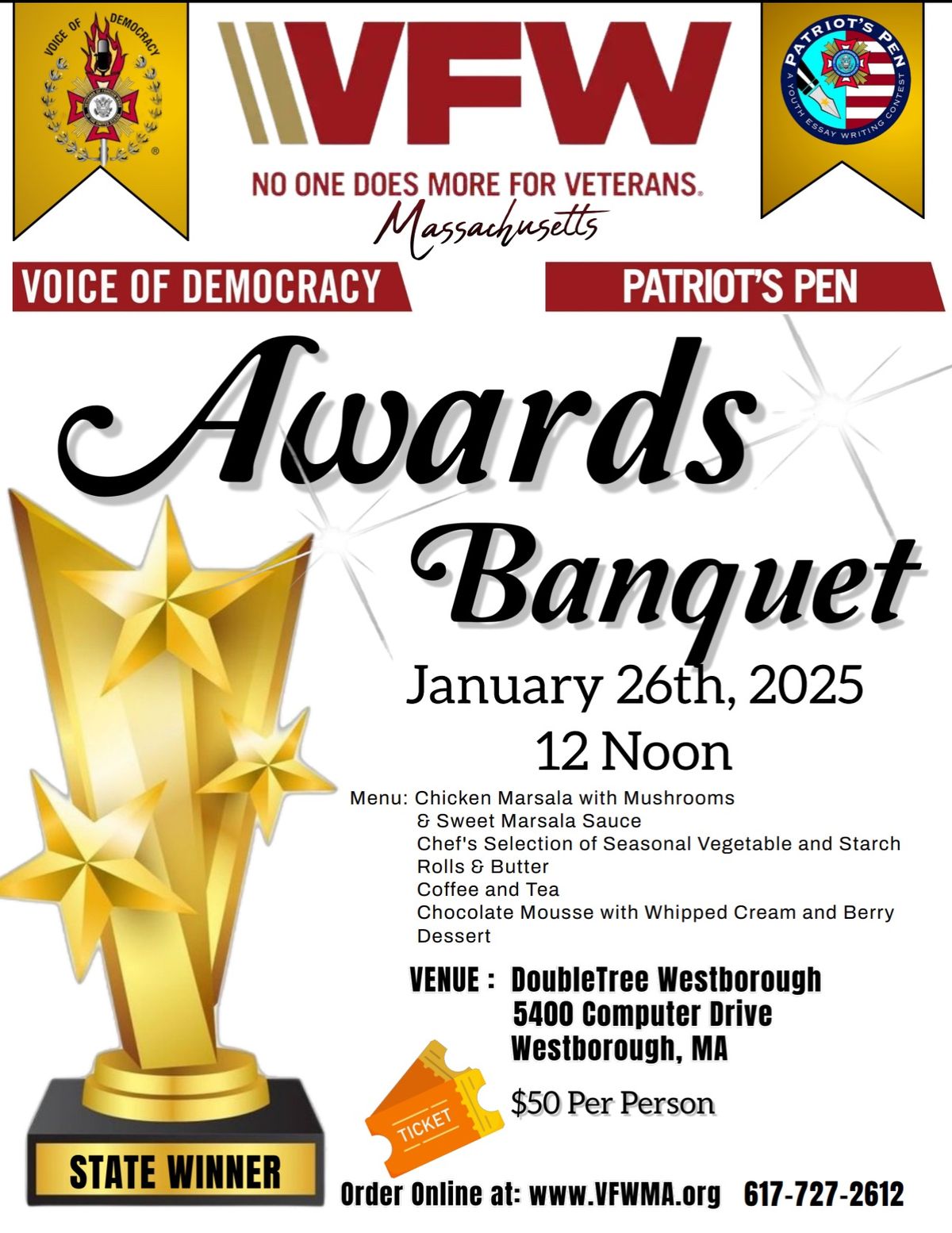 Voice of Democracy & Patriot\u2019s Pen Awards Banquet