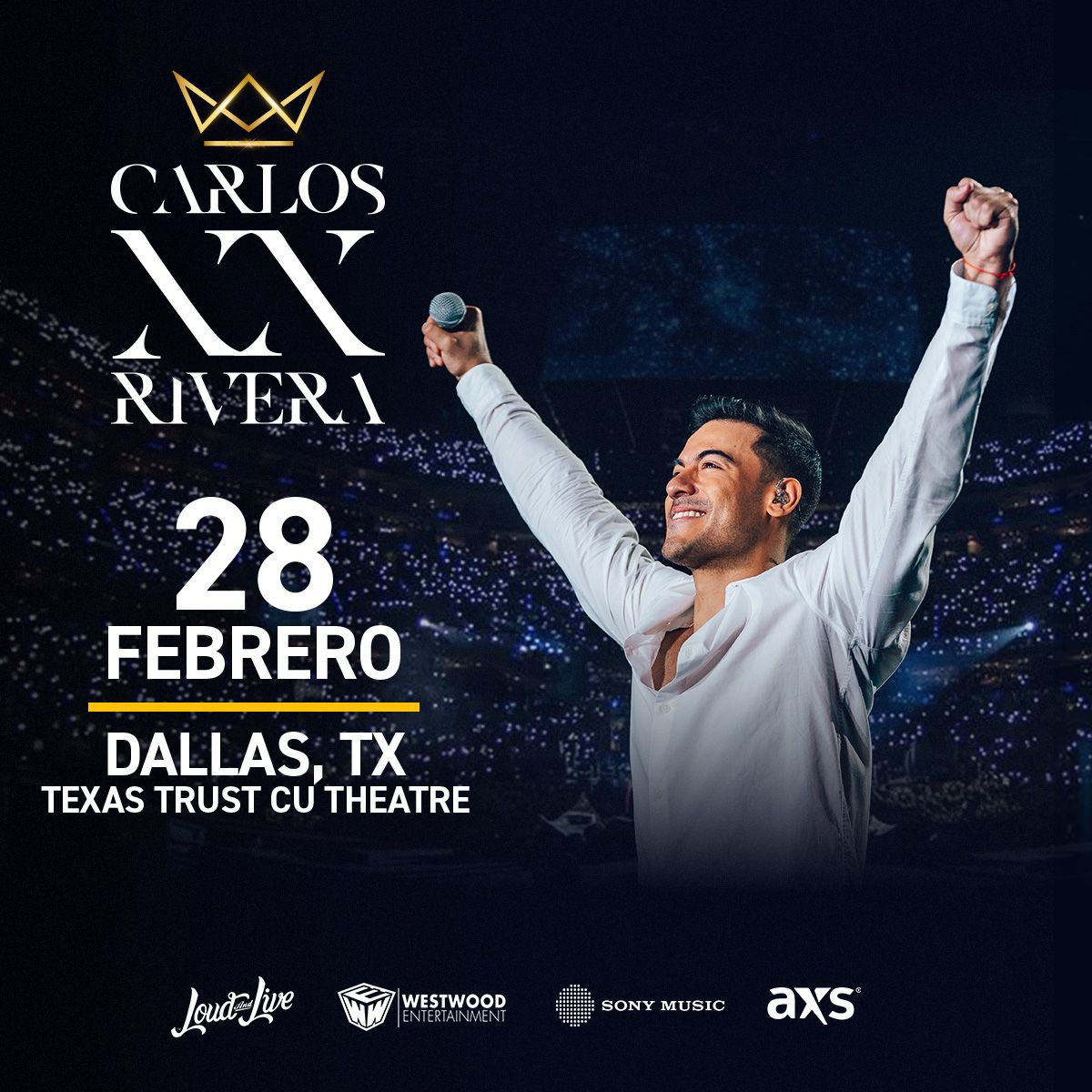 Carlos Rivera at Texas Trust CU Theatre at Grand Prairie