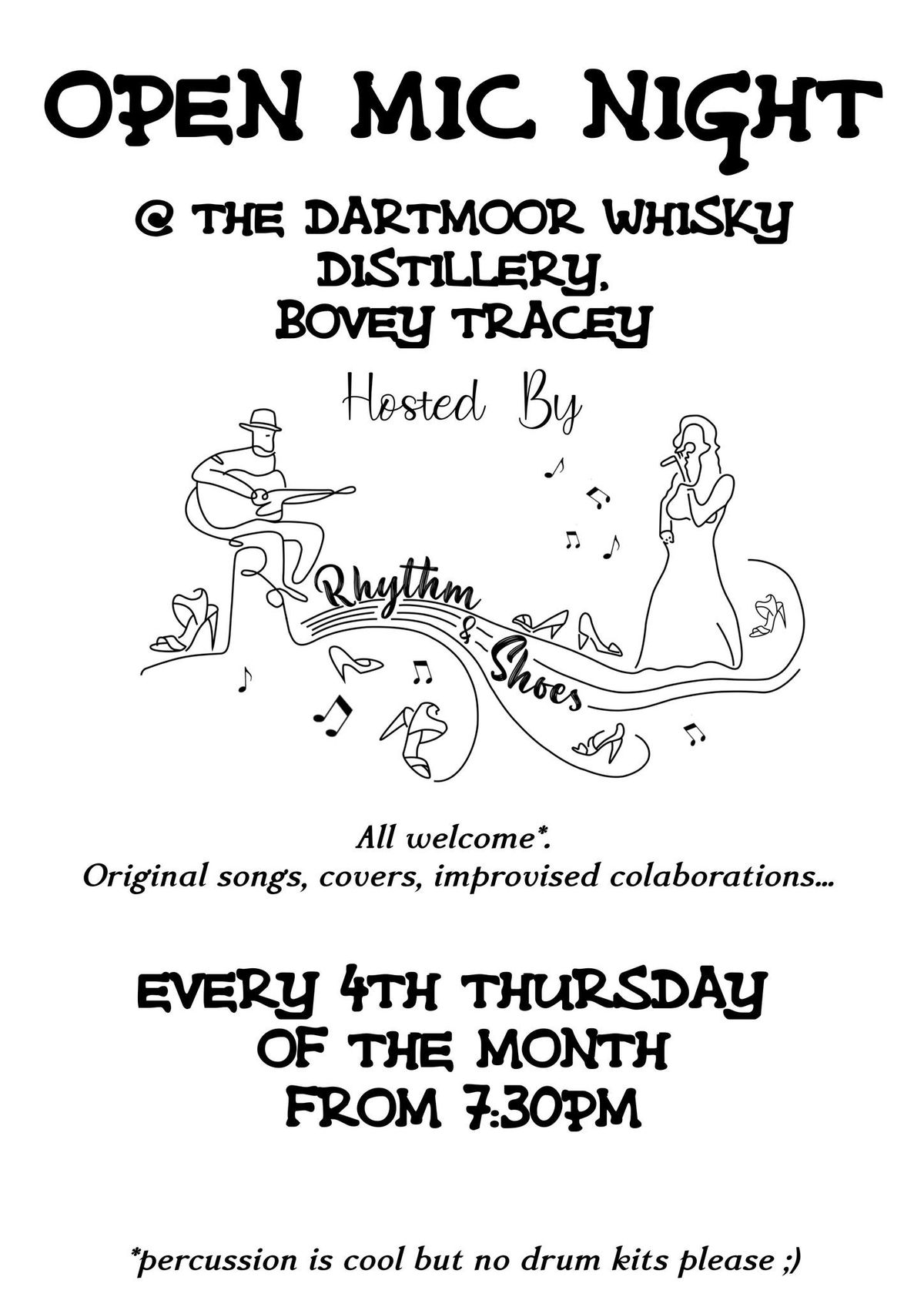 Open Mic at The Dartmoor Whisky Distillery