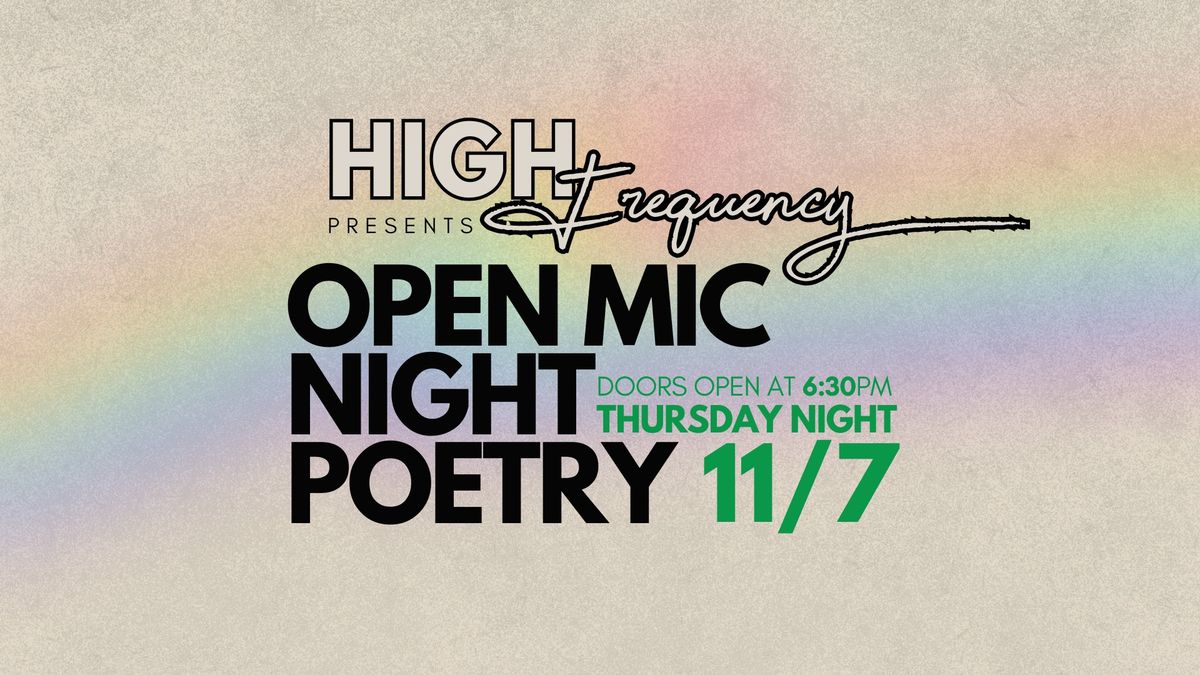 High Frequency: Poetry & Open Mic Night