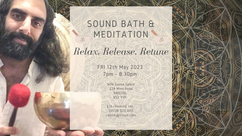 Bristol Sound Bath: Relax, Restore & Retune, 228 Mina Road, Bristol ...