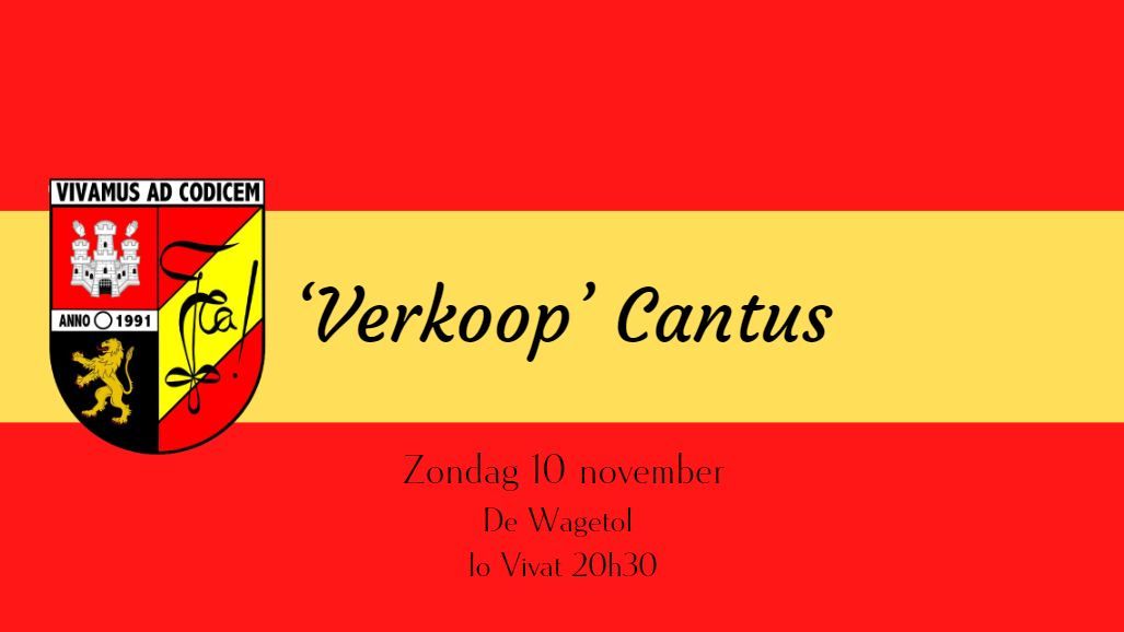 'Verkoop' Cantus