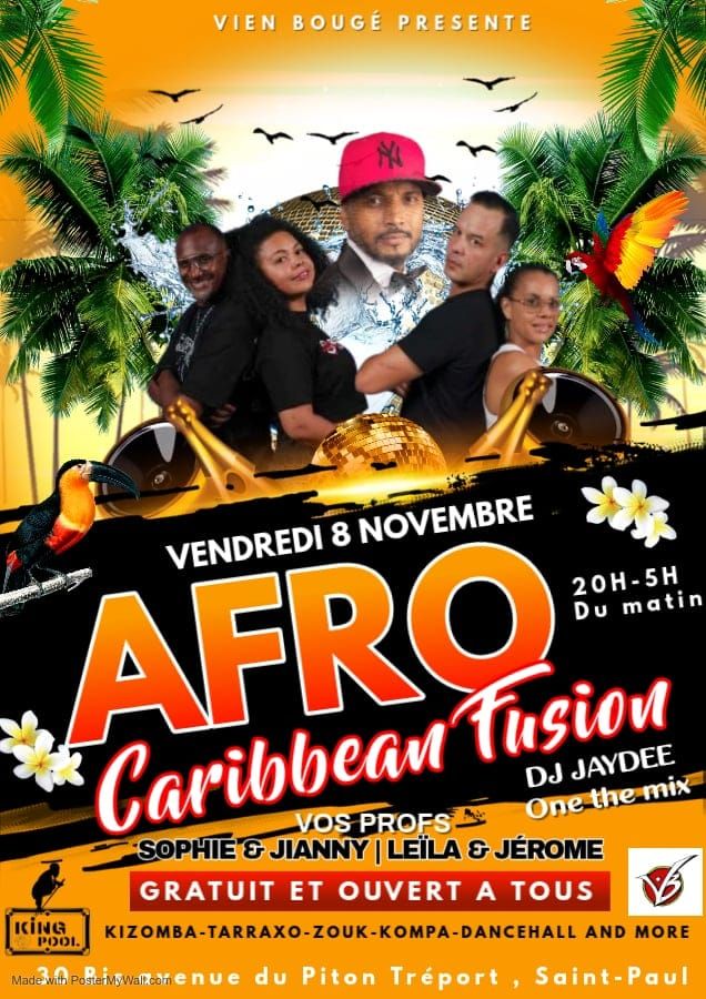 \u2728\ufe0fLA SOIR\u00c9E \u2728\ufe0fAFRO CARIBBEAN FUSION\u2728\ufe0f KIZOMBA \u2728\ufe0fTARRAXO\u2728\ufe0f ZOUK\u2728\ufe0f KOMPA.... VENDREDI 08 NOVEMBRE 