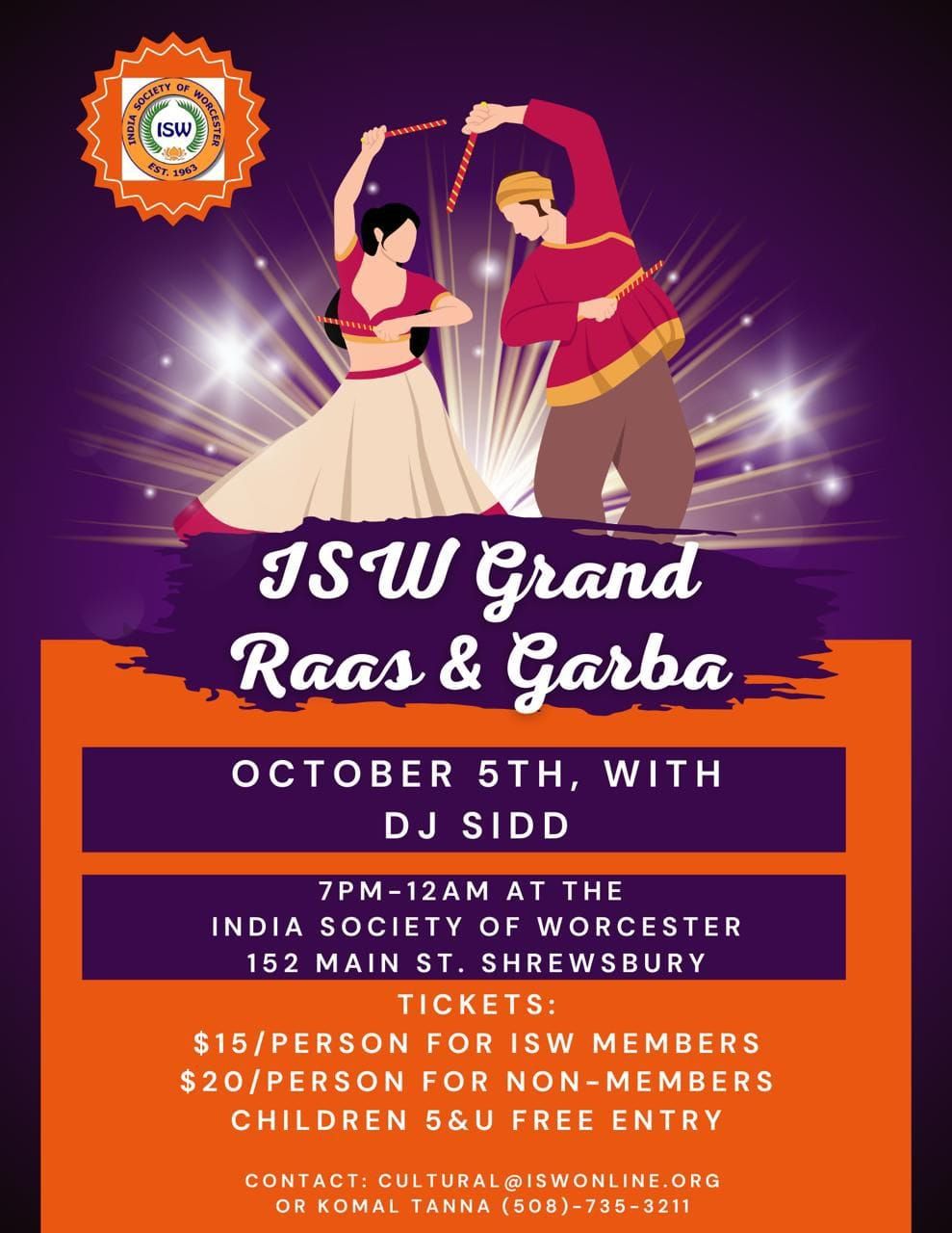 ISW Garba with DJ SIDD