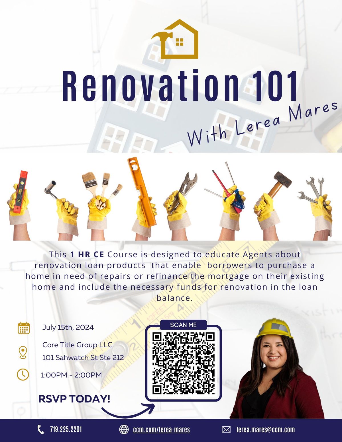Renovation 101 (1 HR CE) Core Title Group LLC 