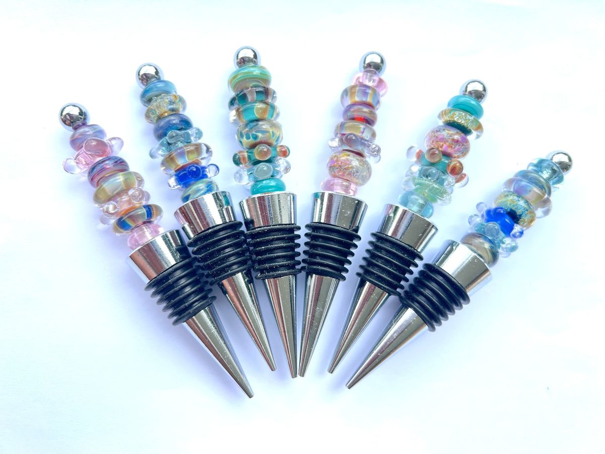 Glass Bead Wine Bottle Stopper - September 26