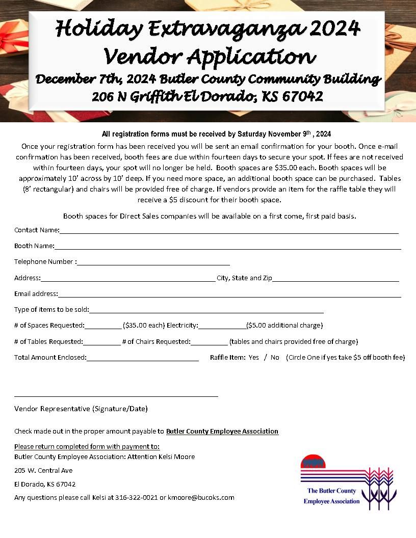 Holiday Extravaganza - Vendor Sign-up