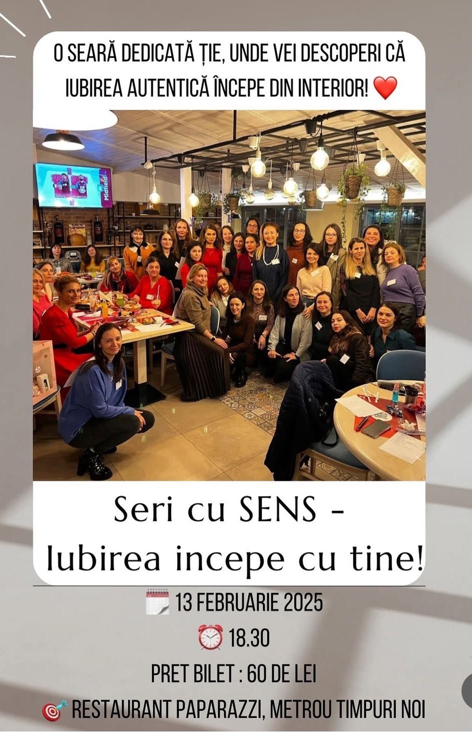 Seri cu SENS \u2013 \u201eIubirea \u00eencepe cu tine\u201d \ud83d\udcab