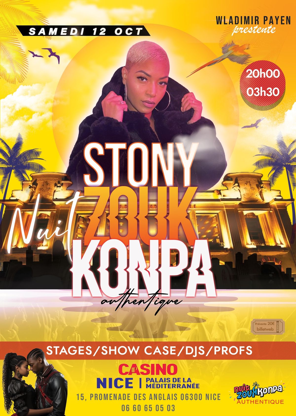 Nuit Zouk Konpa authentique Avec Stony en show case