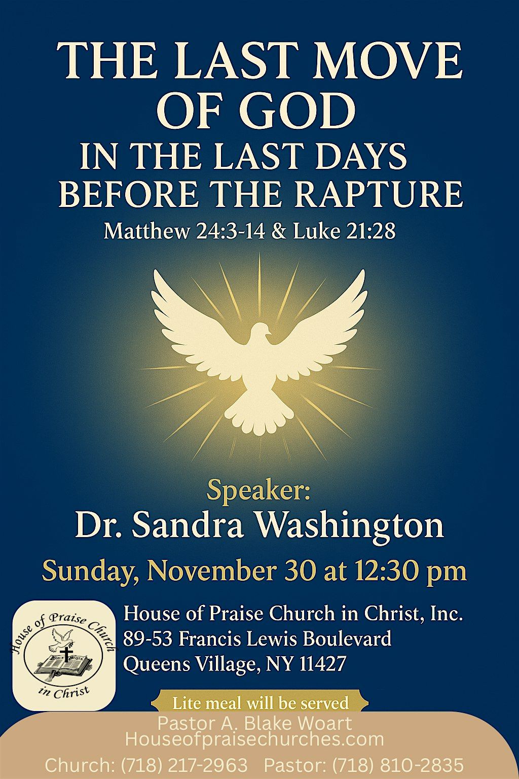 The Last Move of God in the Last Days Before the Rapture