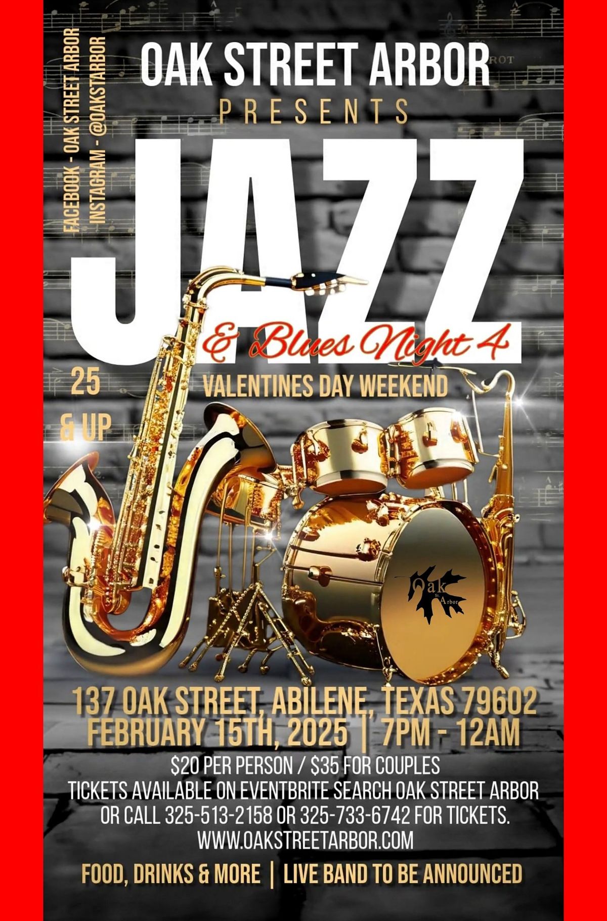 Jazz & Blues Night 4 (Valentines Day Weekend)