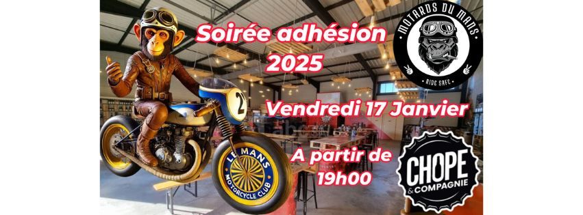 Soir\u00e9e Adh\u00e9sion et pr\u00e9commandes Motards du Mans 2025