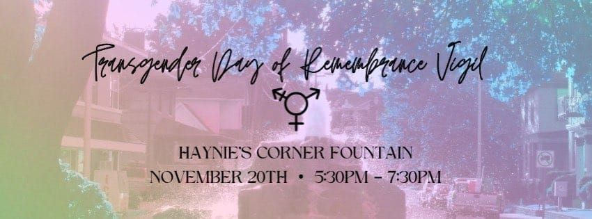 transgender day of rememberance vigil