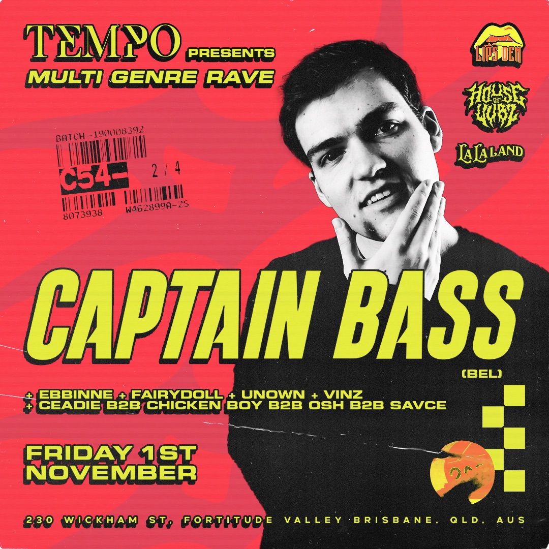 Tempo Events Presents: Captain Bass (BEL)