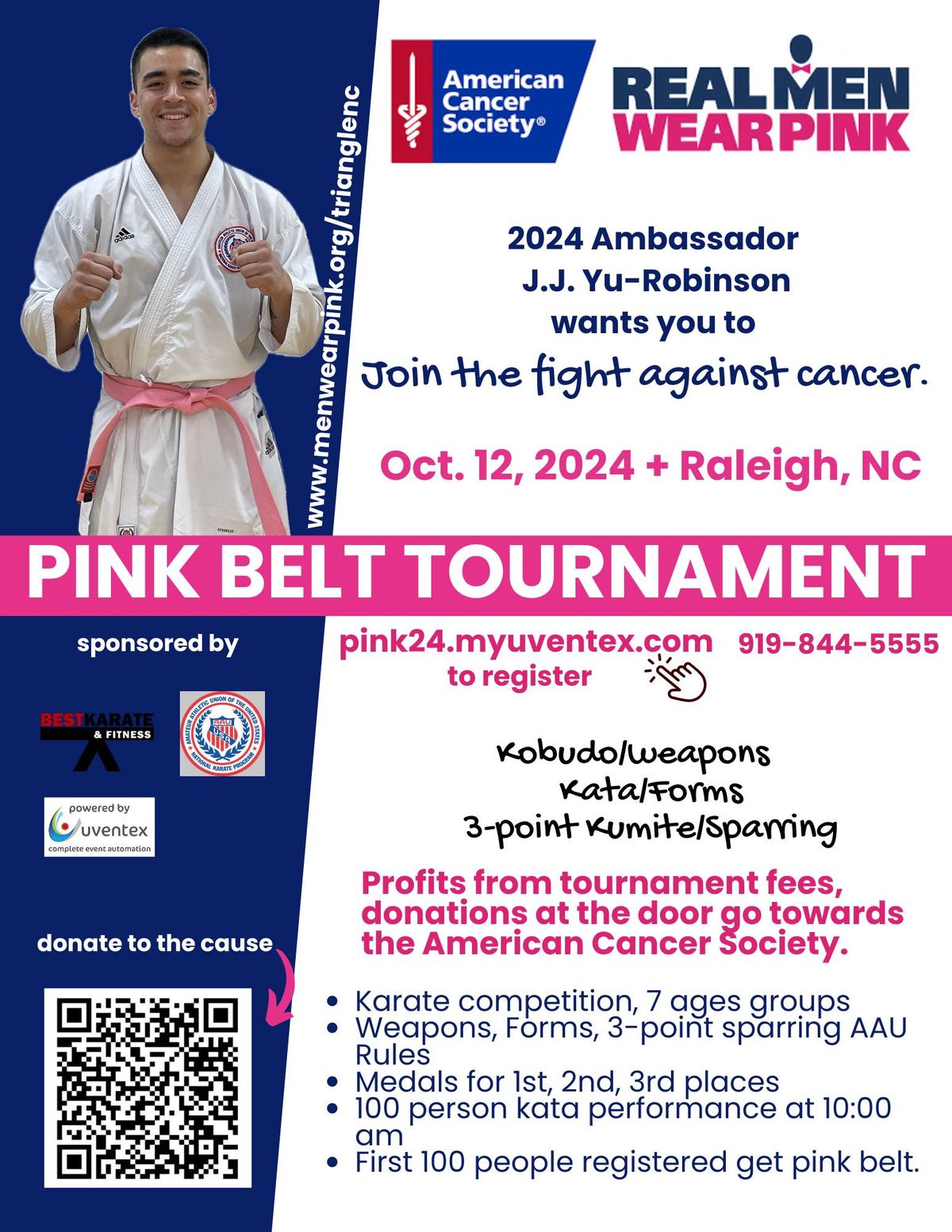 Pink Belt Karate Competition & Fundraiser