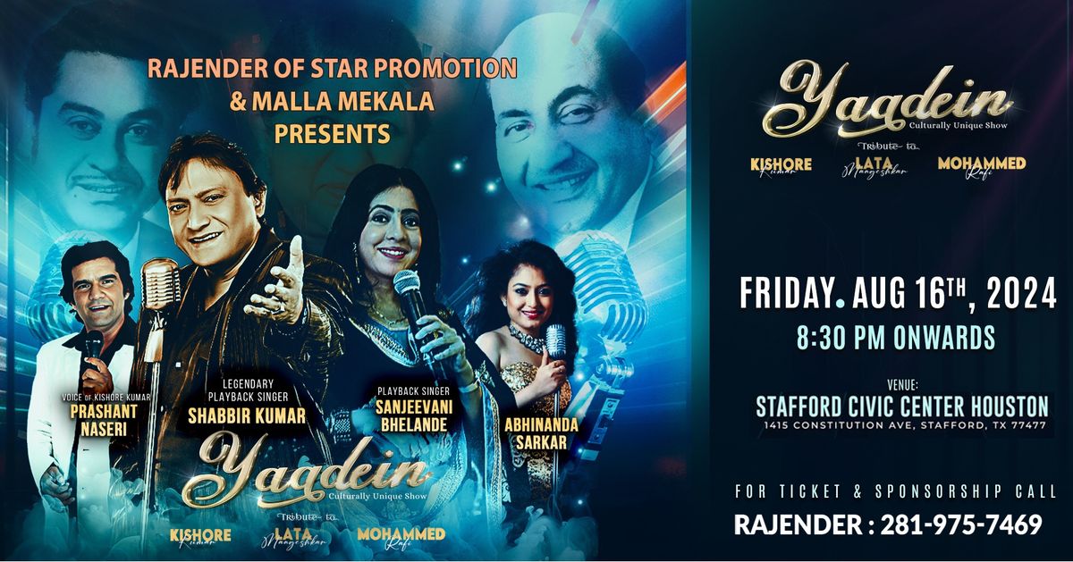 Yaadein Live in concert Houston 