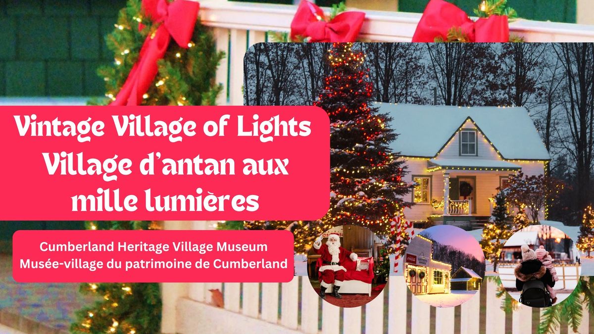 Vintage Village of Lights \/ Village d\u2019antan aux mille lumi\u00e8res