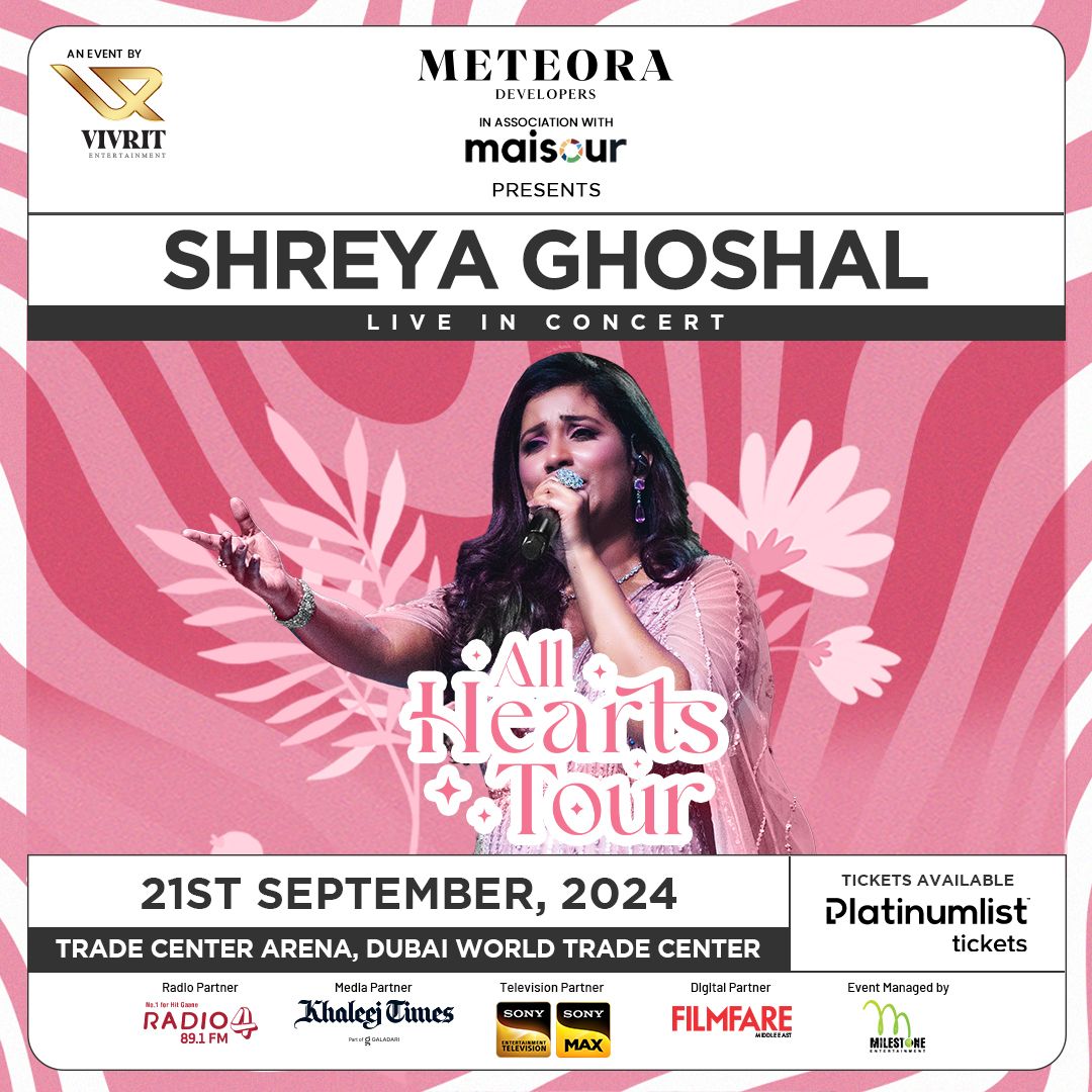 All Hearts Tour - Shreya Ghosal