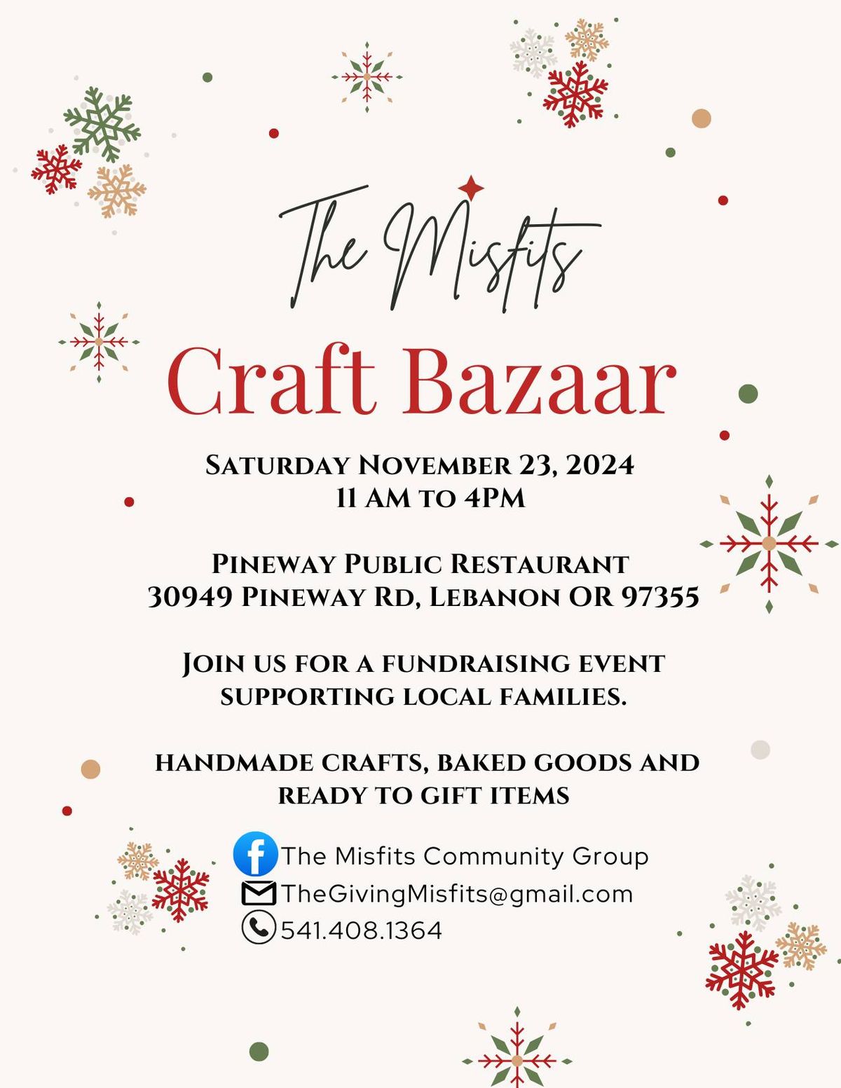 Craft Bazaar at Pineway Public Restaurant