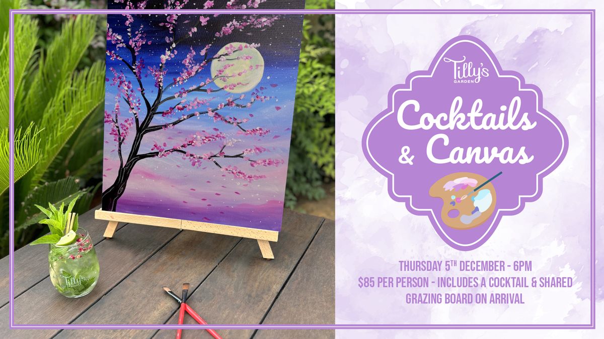 SOLD OUT!! Cocktails & Canvas in the Garden