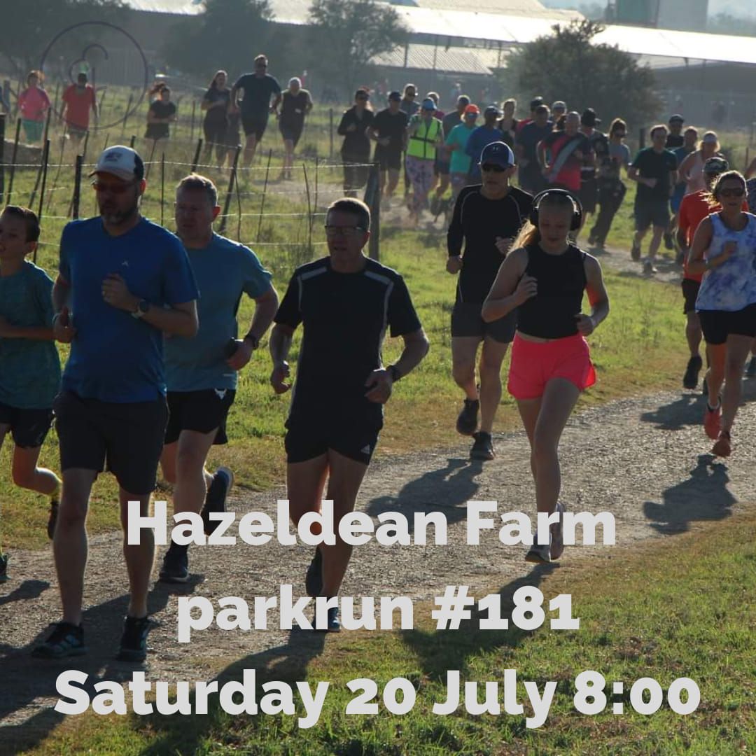 Hazeldean Farm parkrun event #181 - Saturday 20 July