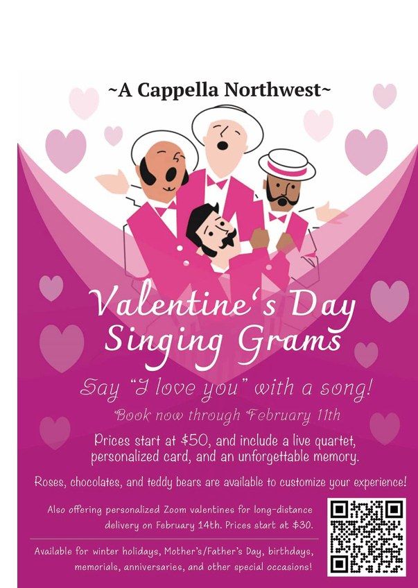 Say, "I love you" with a Singing Valentine this year!